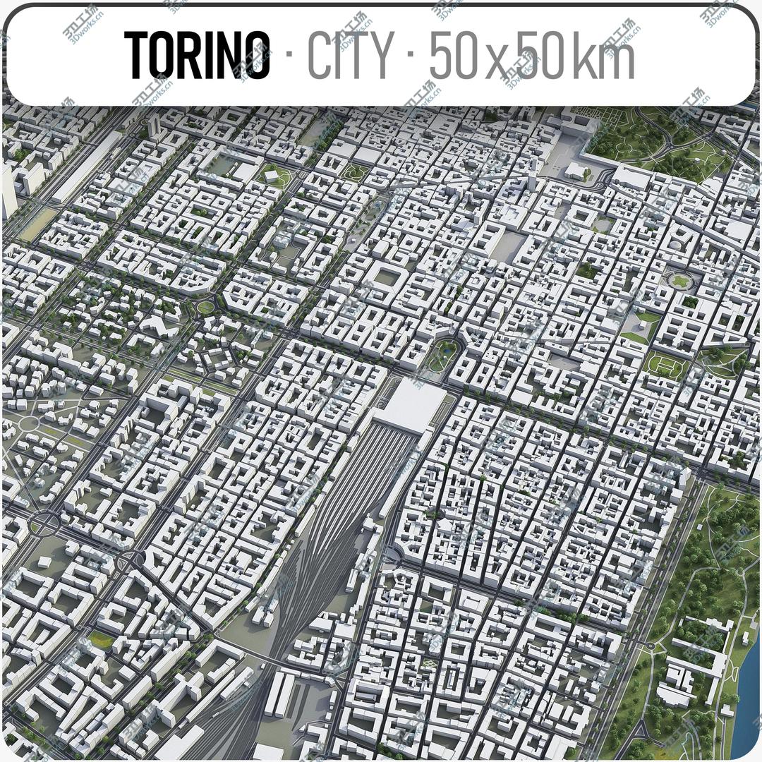 images/goods_img/202105071/Turin - city and surroundings 3D model/1.jpg